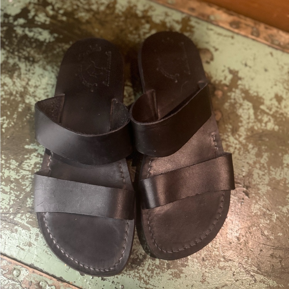 Leather Jerusalem sandal- Size 39 (8)